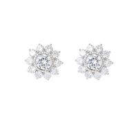 Épinglette de revers 2 cm avec strass transparents en forme de fleur pour femme et fille, 2x2cm, Plastique, comme description