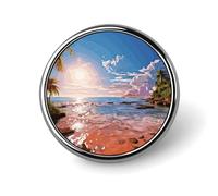 Épinglette de sorcière et de balai en métal, légère, durable, tendance pour chemises, t-shirts, vestes, Circular, Aluminium, Pas de gemme