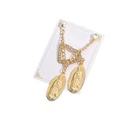 Épinglette décorative à clip pour chapeau faite à la main pour vestes, sac à dos, accessoire pour femme, bijou religieux détaillé en alliage, taille unique, Comme décrit