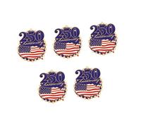 Épinglette dégoulinante émaillée du 250e anniversaire | Épingle de corsage commémorative pour vêtements décontractés formels, cadeaux et collections de fête, bijoux
