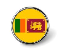 Épinglette Drapeau De La République Socialiste Du Sri Lanka Broche Créative En Forme De Carré De Cercle Cœur Souvenir Patriotique De Style National Accessoire Fantaisie Unisexe
