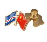 Épinglette Drapeau De L'Amitié Chine-Bouddha - Badges Patriotiques Géométriques, Broche Fantaisie, Bijoux Créatifs Pour Femmes Et Hommes, Cadeau De Voyage, Bouton B
