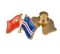 Épinglette Drapeau De L'Amitié Chine-Bouddha - Badges Patriotiques Géométriques, Broche Fantaisie, Carte, Bijoux Créatifs Pour Femmes Et Hommes, Cadeau De Fête Ou De Voyage. Bouton A