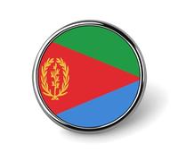 Épinglette Drapeau De L'État D'Érythrée Broche Créative En Forme De Carré De Cercle Cœur Souvenir Patriotique De Style National Accessoire Fantaisie Unisexe