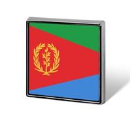 Épinglette Drapeau De L'État D'Érythrée Broche Créative En Forme De Carré De Cercle Cœur Souvenir Patriotique De Style National Accessoire Fantaisie Unisexe
