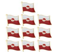 Épinglette drapeau du Groenland, Badge de poitrine patriotique, accessoire National traditionnel, décoration pour usage quotidien, broche légère