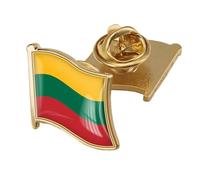 Épinglette Drapeau Lituanien - Drapeau Fantaisie Imprimé En Cristal, Épinglette Patriotique, Épinglette Drapeau National, Broche Souvenir, Cadeau Pour Homme Et Femme