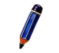 Épinglette en alliage avec revêtement émaillé, crayon unique, motifs inspirants, broche, accessoires pour vêtements, unisexe, broche de boutique élégante pour tenues