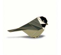 Épinglette en émail de mésange, épinglette en émail d'oiseau origami, bijou origami mésange, épinglette mésange, cadeau mésange, épinglette mésange pour amateurs d'oiseaux, accessoire de mode, épingle