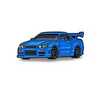 Épinglette en émail Skyline R34 GTR 1999 - Édition JDM GT-R, 2 embouts d'embrayage, 1999 nissan skyline gt-r r34 jdm edition taille: 3,8 cm épingle en émail