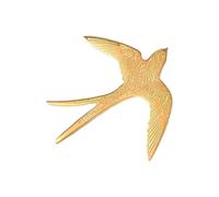 Épinglette en métal élégante unisexe tendance pour anniversaire, Noël, tenue formelle, accessoire créatif pour jeunes hirondelles, taille unique, Comme décrit