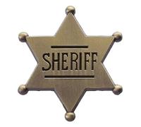 Épinglette étoile dorée en émail : shérif, chasseur, cowboy broches, Klein, Métal non précieux