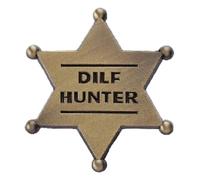 Épinglette étoile dorée en émail : shérif, chasseur, cowboy broches, Klein, Métal non précieux