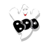 Épinglette festive d'Halloween de dessin animé fantaisie pour Halloween, broche à motif tête de citrouille, broche pour un usage quotidien, fan d'anime à collectionner, taille unique, Comme décrit