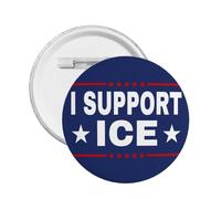 Épinglette « Je soutiens Ice » - Déportation des clandestins - Badge - Décoration pour sac, casquette, etc. - 1 pièce