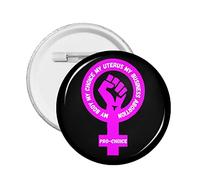 Épinglette Liberté d'avortement, Droits des femmes, Pro-Roe 1973, Pro-choix des femmes, Mon corps, mon choix, Mon utérus, mon affaire, Épinglette Avortement, Grand bouton rond, Épinglettes,