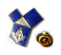Épinglette maçonnique franc-maçon du théorème de Pythagore du 47e problème d'Euclid