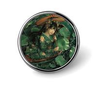 Épinglette musée du Louvre à Paris, broche légère et tendance, accessoire personnalisé pour vêtements, Circular, Aluminium, Pas de gemme