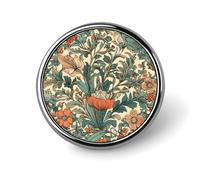 Épinglette musée du Louvre à Paris, broche légère et tendance, accessoire personnalisé pour vêtements, Circular, Aluminium, Pas de gemme