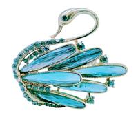 Épinglette paon - Accessoires de broche en forme de paon | Broche rétro pour cadeaux de mariage, broches en pierre précieuse, broche oiseau chic pour femme, mariée