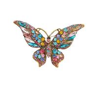 Épinglette papillon élégante Base en alliage solide avec revêtement élégant Accessoires de vêtements polyvalents Sacs Chapeaux Ornement Broche de style vintage, One Size, Comme décrit