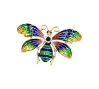 Épinglette papillon rétro avec broche décorative en alliage design coloré pour la décoration de vêtements et une utilisation pratique Badge de vêtements multifonctionnel