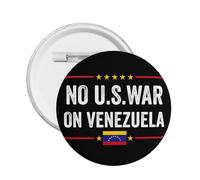 Épinglette « Pas de guerre américaine contre le Venezuela » Drapeau du Venezuela Paix Non à la guerre Insigne métallique 1 pièce