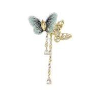 Épinglette plaquée or avec perles strass et cristaux Broche animal unique pour tenues Cadeau d'anniversaire fait à la main Accessoires de broche