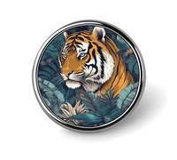 Épinglette pour homme et femme - Badge rond en métal pour chemises, vestes, chapeaux | Accessoire de mode durable et cadeau pour hommes, femmes, événements, Circular, Aluminium, Pas de gemme
