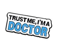 Épinglette professionnelle pour professionnels de l'hôpital - Lettre anglaise créative - Broche en alliage émaillé - Accessoire cadeau - Épingle à corsage de confiance et d'entretien, One Size, Comme