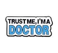 Épinglette professionnelle pour professionnels d'hôpital - Lettre anglaise créative - Broche en alliage émaillé - Accessoire cadeau, taille unique, Comme décrit