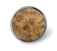 Épinglette ronde à texture grain de bois pour chapeaux, vêtements, sacs, accessoires de mode unique, cadeau pour homme et femme