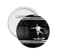 Épinglette ronde en émail pour sports d'haltérophilie - Badge en alliage métallique pour veste, sac, idée cadeau., M, Plastique