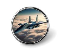Épinglette ronde en forme d'avions de combat pour femme, boutons et épingles en métal, jolie broche rétro, épingle à dos tendance pour chapeau, sac à dos, cravate, accessoire de fête de mariage