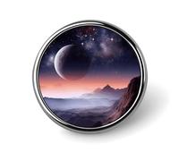 Épinglette ronde Galaxy Nature Planet de 2,5 cm, durable et résistante à la décoloration, polyvalente, légère et décorative pour vêtements, accessoires, cadeaux personnalisés