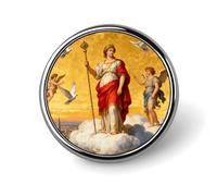 Épinglette ronde Myth Queen, badge en émail mignon pour homme/femme, épingle de cravate, broche, accessoire de mode, bijoux,