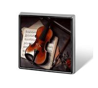 Épinglette tendance pour partition de violon pour homme et femme pour sac à dos, chapeau amusant et personnalisé (carré)