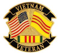 Épinglette vétéran des États-Unis du Vietnam 2,5 cm - - Taille unique