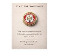 Épinglettes/badges sur le thème « Compassion » Insigne émotionnel « Soin et soutien », épingles décoratives pour vêtements