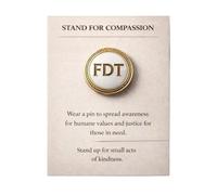 Épinglettes/badges sur le thème de la compassion pour les soins et les émotions pour femmes, One Size, Comme décrit