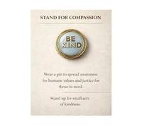 Épinglettes/badges sur le thème de la compassion pour les soins et les émotions pour femmes, One Size, Comme décrit