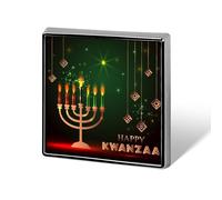 Épinglettes carrées émaillées pour la fête du patrimoine africain de Kwanzaa - Décorations de fête