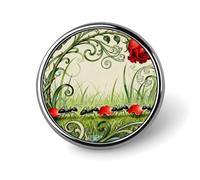 Épinglettes de transport personnalisées en forme de pétales de rose de fourmi de 2,5 cm pour costumes, broches amusantes pour hommes et femmes, badges vintage pour sacs, vestes, sacs à dos, chapeaux
