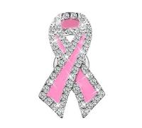 Épinglettes officielles de sensibilisation au cancer du sein - Épinglettes en ruban pour reconnaissance caritative - Événement public - Sensibilisation au cancer du sein
