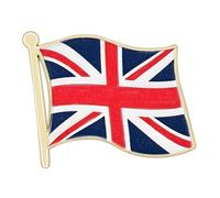Épinglettes patriotiques robustes avec drapeaux en alliage robuste pour les collectionneurs et les passionnés Collection de badges rétro