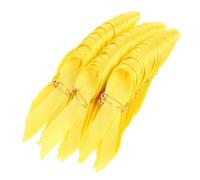 Épinglettes Ruban de Sensibilisation Jaune 50 Pièces en Polyester et Métal | Format Léger, pour Garçon et Filles, École et Réunions Sociales, Présentoir Symbolique à Offrir