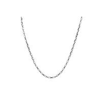 Epinki Collier Homme Acier Inoxydable 55 CM, Chaîne de Grain de Café 5MM Argent Chaîne Maille