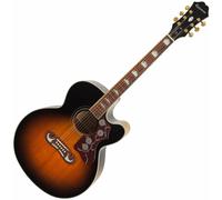 Epiphone J-200 EC Vintage Sunburst Guitare Jumbo acoustique-électrique