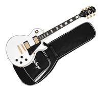 Epiphone Les Paul Custom Alpine White + Housse Guitare forme LP