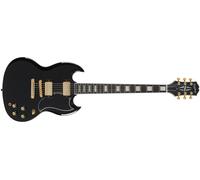 Epiphone Inspiré par Gibson SG Custom, matériel en or ébène avec sac